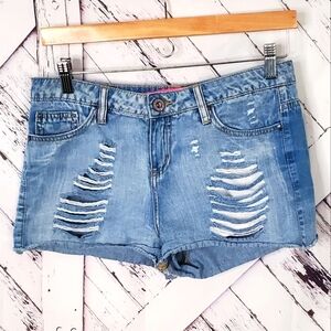 Tinseltown Distressed Jean Shorts